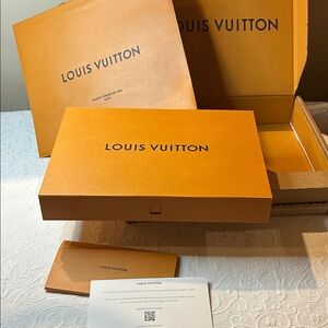 Louis Vuitton Signature Orange Box Collection.